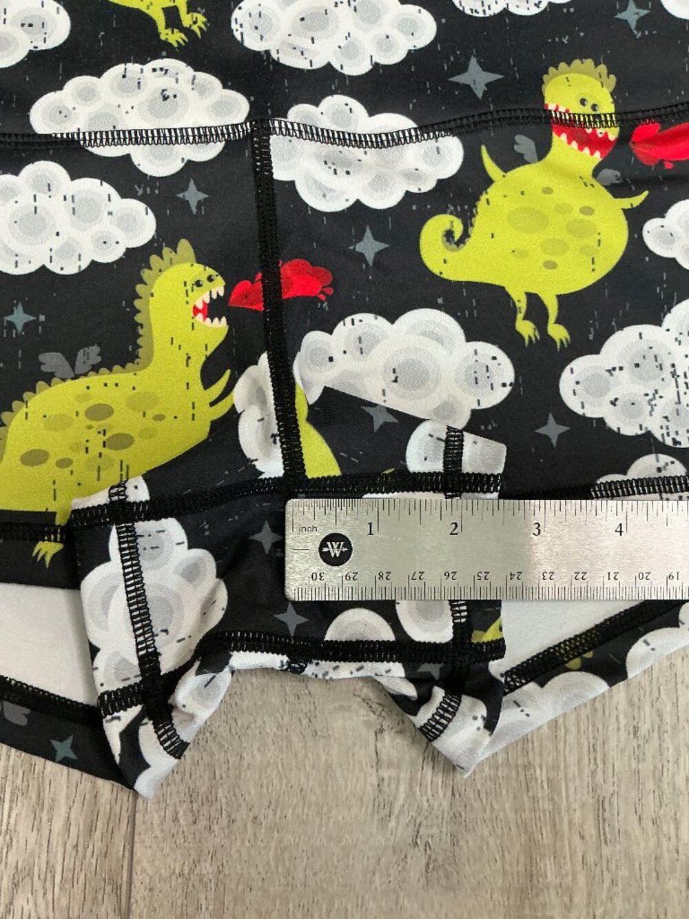 WodBottom Dinosaur T-Rex CrossFit Shorts Small Discontinued Shorties - Picture 9 of 11